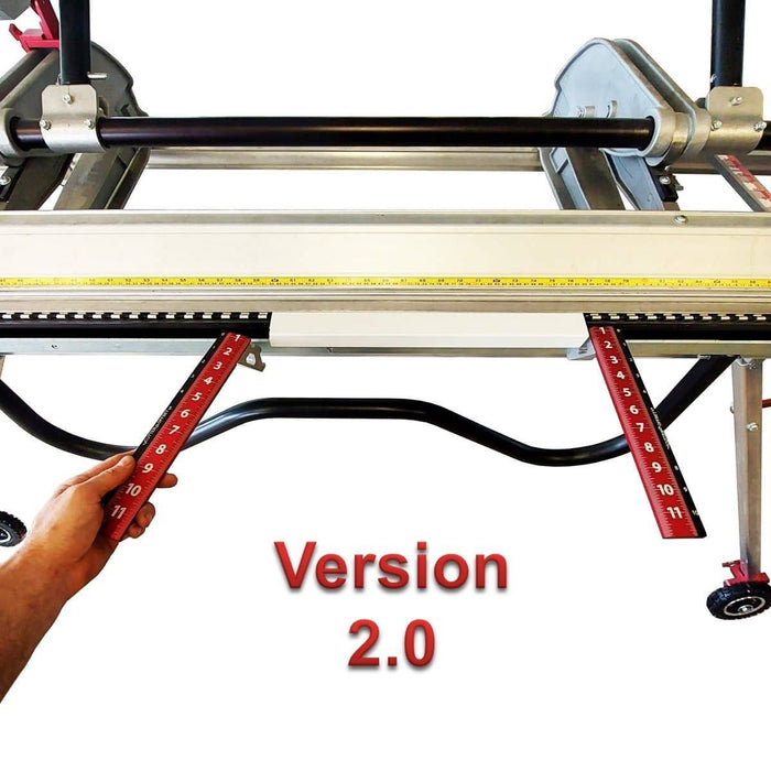 Laser engraved red and black Measuring Gauge Tool for Tapco & Van Mark Siding Brake